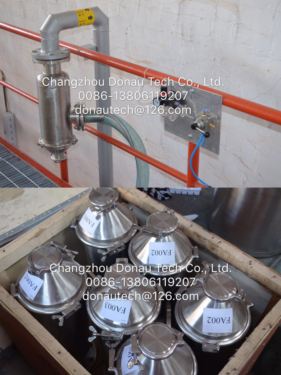 multi-point de-dusting system